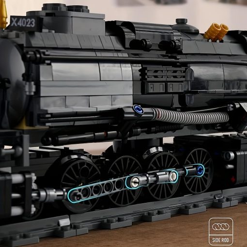 Kit de Construccion de Tren a Vapor Badboy, Set de Exhibicion de Locomotora a Vapor Coleccionable, Gran Set de Tren con Vias de Tren, Regalo Superior para Amantes de los Trenes (1608 Piezas) - Imagen 2