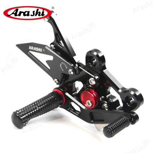 Arashi (Version 2.0) Rearsets para Suzuki GSX-S750 GSX-S 750Z 2015-2022 / GSR750 2011-2017 Accesorios de Motocicleta Reposapies Ajustables Rear Sets GSR GSXS 750 GSXS750 Negro 2012 2013 2014 2016 2018 2019 - Imagen 3