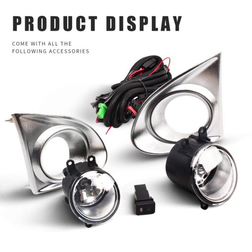 Juegos de luces antiniebla delanteras DLAA compatibles con Toyota 2013 2014 2015 Corolla Axio - 1 Par (Plateado) - Imagen 2