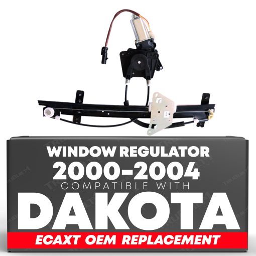 Ensamble de Regulador de Ventana con Motor Electrico, Lado Derecho del Pasajero - Compatible con Dodge Dakota 2000-2004 - OEM 5066430AB, 741-648