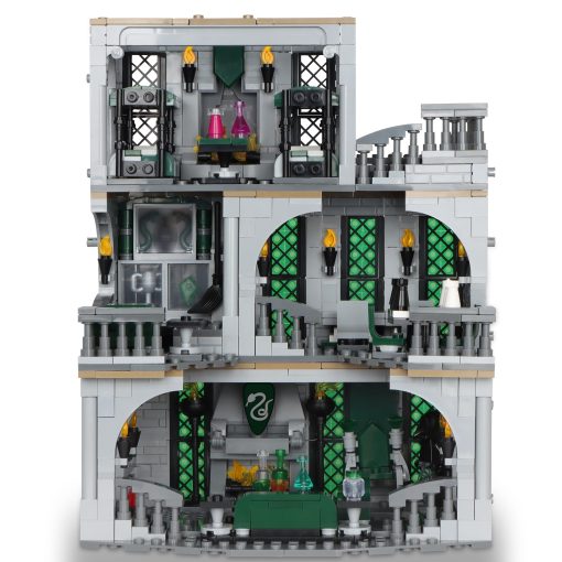 Juego de construccion del Salon Comun y Dormitorio de Vziimo, Kit de modelo de la Casa Slthrin de la pelicula, Idea de regalo coleccionable para ninos y adultos 12+ (1388 piezas) - Imagen 4