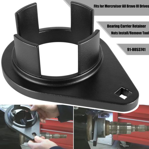 Herramienta Bravo 3 - Tuercas de Retencion del Porta Cojinetes Instalacion y Extraccion Herramienta 91-8053741 & Llave de Tuerca de Helice 91-805457T1 & Herramienta de Porta Cojinetes Blackhawk Drive 91-805374 para Mercruiser Bravo 3 - Imagen 4