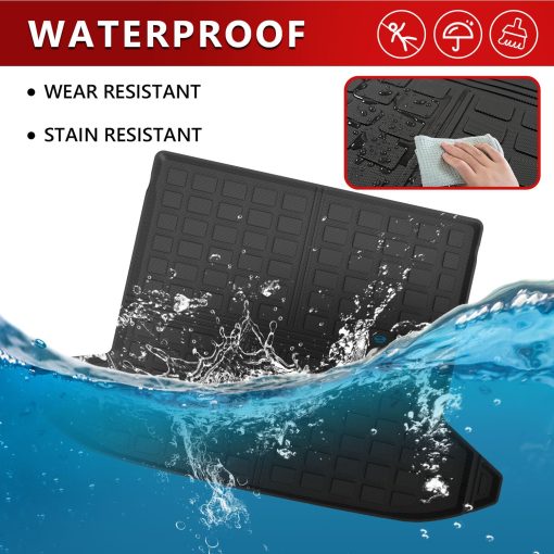 Xipoo Protector de maletero compatible con Hyundai Tucson 2022-2024 Protector de respaldo de maletero Mat TPE Protector de asiento trasero de repuesto para Accesorios Hyundai Tucson 2022 2023 2024 (Mat de maletero trasero + Mat de respaldo trasero) - Imagen 3
