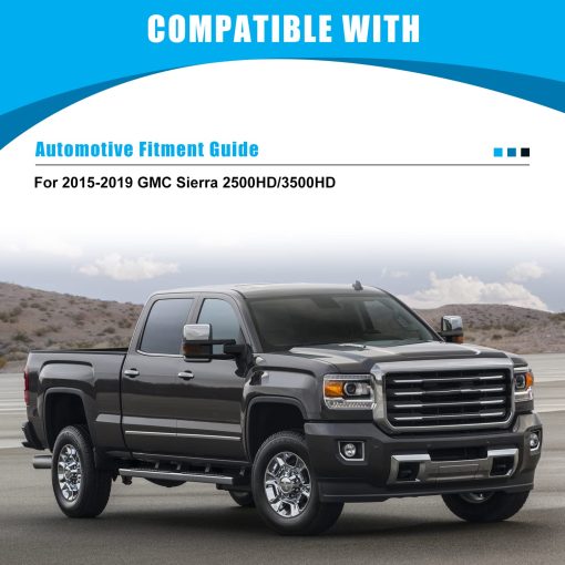 Luces antiniebla CPW compatibles con [2015 2016 2017 2018 2019 GMC Sierra 2500 HD/3500 HD] Par de luces antiniebla de conducir con lente transparente + kit de cableado + interruptor - Imagen 6