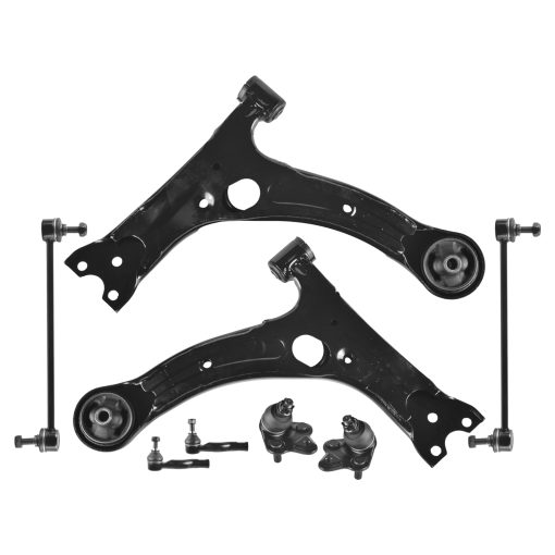 Juego de Suspension delantera inferior brazo de control balero barra estabilizadora extremo de barra ajuste para 2001-2005 TOYOTA RAV4-8PCS