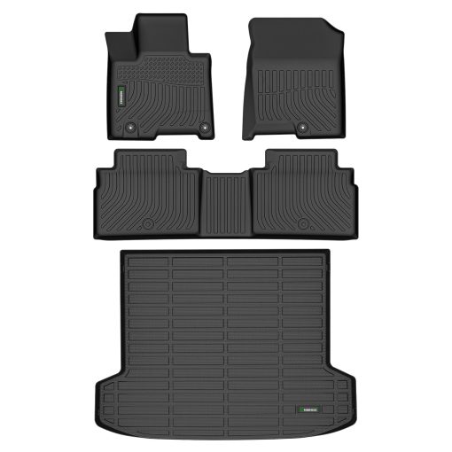 Tapetes para automovil y revestimiento de carga ANBINGO para Hyundai Tucson PHEV (Hibrido Enchufable) 2024 2023 2022 Juego completo de tapetes antideslizantes de TPE resistente a la intemperie, Negro