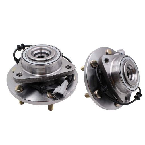Conjunto de 2 Ensamblajes de Cojinete de Cubo de Rueda Delantera Compatible con Infiniti QX56 2004-2007, Nissan Armada 2005-2007, Nissan Pathfinder 2004, Nissan Titan 2004-2007, 6 Birlos con ABS
