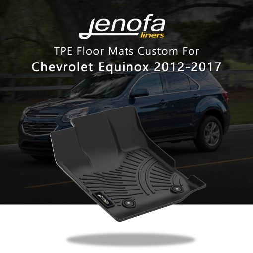 Tapetes para piso Jenofa para Chevy Equinox/GMC Terrain 2012-2017 - Tapete todo clima a medida - Accesorios de tapete para auto duradero Equinox - Chevrolet Equinox 12-17 - Imagen 2