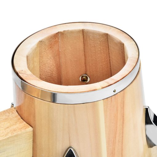 Bongos LeSage para Ninos y Adultos Principiantes 7 y 8 Pulgadas Set de Bongo de Madera Natural Cabeza de Piel Real con Llave de Afinacion Bateria Bongo - Imagen 5