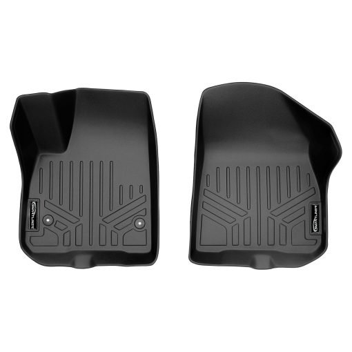 Juego de tapetes SMARTLINER a la medida para primera fila en negro para Cadillac XT5 2017-2022