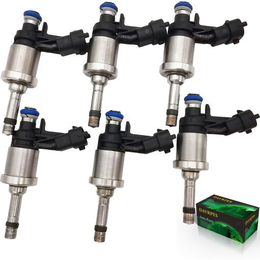 Conjunto de 6 inyectores de combustible 6 orificios DAVRPES FJ994 12638530 para 09-11 Buick Enclave 10-11 Lacrosse 2010 Allure 08-11 Cadillac CTS STS 09-11 Traverse Holden 3.6L 12669384 217-3445 2173445