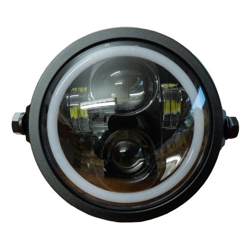 Kit de Faros LED KANEBILT Super73 con LED Osram 6000K y Mayor Salida de Haz - Faro Delantero Universal para S2, R, RX, Z Miami o ZX con 3 Opciones de Interruptor (Halo DRL)