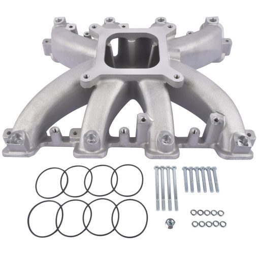 Colector de Admision EFI de Plano unico para Motor Niyako Reemplazo # 300-136 Ajuste GM LS3 L92 Chevy Camaro Tahoe, 2007-2008 Escalade GMC Yukon