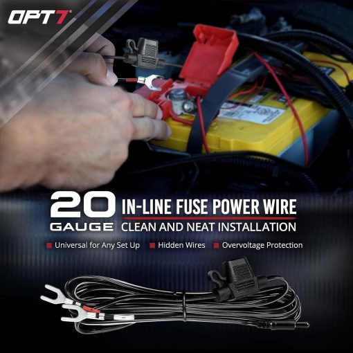 Kit de Luces de Neon OPT7 Aura Pro para Coche con Control de APP Inteligente, 4 PCS Barra de Luz LED de Neon de Acento de Aluminio Rigido Impermeable, Modos Multicolor de Musica Soundsync - Imagen 8