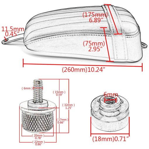 Asiento trasero del pasajero WOWTK con kit de reposapies para el pasajero apto para Harley Softail 2018-2024 Street Bob FXBB 18-later FXBB, modelos FXST y FXBBS a partir de '21 - Imagen 7