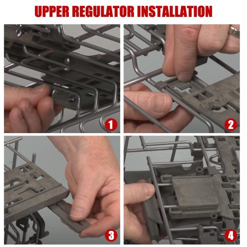 Gashwer Upgraded W10546503 Ajustador de Rack Superior & W10195839 Ajustador de Rack & W10195840 Ajustador de Rack Superior para Lavavajillas & W10250160 Clip de Brazo Bloqueo Compatible con Lavavajillas Whirlpool KitchenAid-WPW10546503 - Imagen 6
