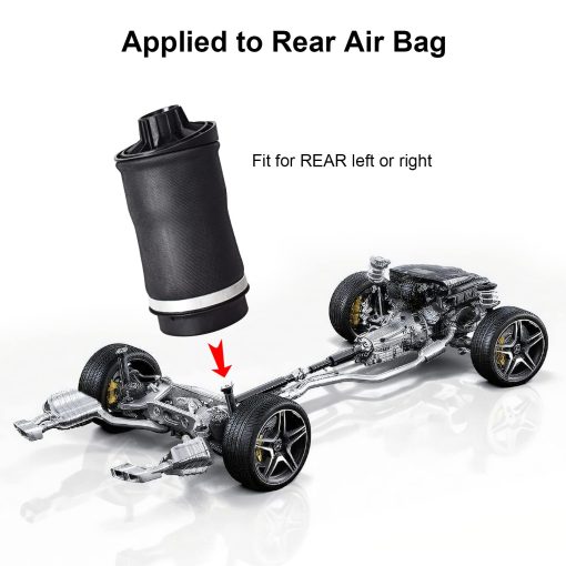 Nifeida 2513200025 Bolsas de Resorte de Suspension Neumatica Trasera Compatible con Mercedes Benz R320 2007-2009, R350 2006-2013, R500 2006-2007, R550 2008, R63 AMG 2007 OEM 2513200425 2513200325, Izquierda + Derecha - Imagen 4