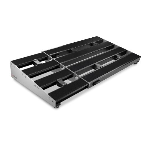 Tablero de Pedales D'Addario Accessories XPND - Tablero de Pedales de Guitarra que se Expande - Tableros de Pedales para Guitarras - 2 Filas, Tablero de Pedal de Aluminio Ligero y Duradero - Felpa Velcro Aplicada Previamente para Cambiar Pedales