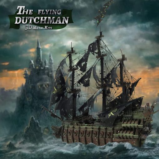 Rompecabezas 3D Piececool con Juegos de Herramientas DIY, Kit de Construccion de Modelo de Barco Pirata Flying Dutchman, Rompecabezas Metalicos 3D Dificiles para Adultos, Grandes Regalos de Navidad y Cumpleanos - Imagen 6