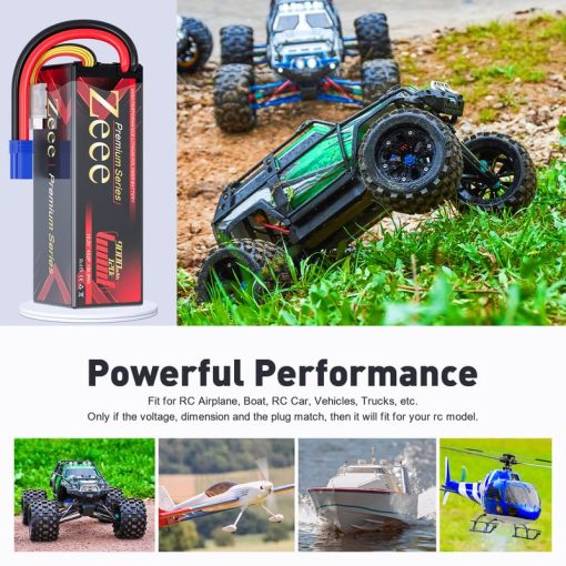 Bateria Lipo Zeee Serie Premium 4S 9000mAh 15.2V HV Lipo 120C con Estuche Duro y Conector EC5 para Coche RC Camion Tanque Modelos de Carreras (Paquete de 2) - Imagen 5