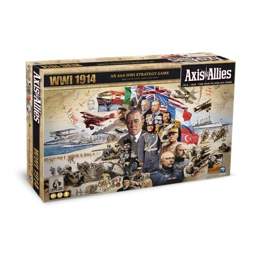 Renegade Game Studios: Axis & Allies: WWI 1914 - Juego de mesa de guerra estrategica para 2-8 jugadores, intensa jugabilidad estrategica, 4 a 6 horas de juego