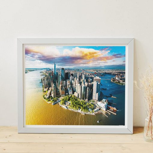 Rompecabezas Pintoo de 2000 Piezas para Adultos - HenryDo - Fotografia Aerea - Ciudad de Nueva York, Estados Unidos Rompecabezas de Plastico Hermoso para Decoracion del Hogar Zero Polvo Facil Almacenamiento [H3029] - Imagen 2