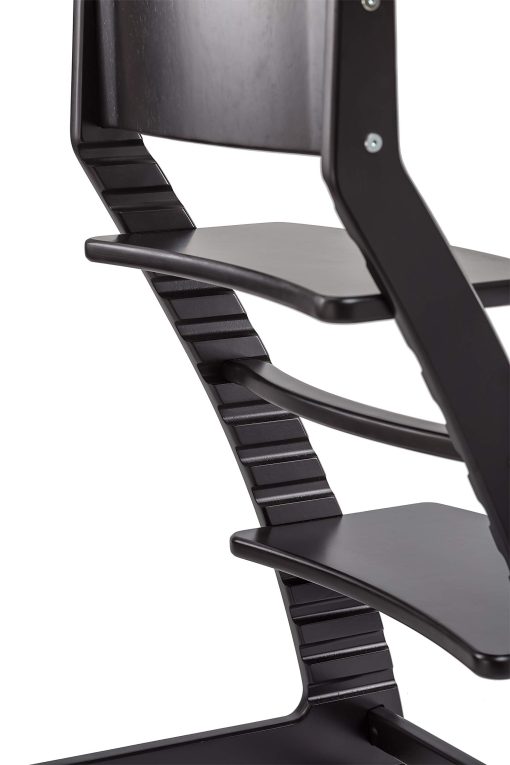 Silla Alta de Madera para Bebes y Ninos Pequenos - Altura Ajustable Facil de Limpiar Trona para Ninos - Silla de Comedor para Ninos de 3 Anos a 200 Lb, Crecer con el Nino - Negro - Imagen 8