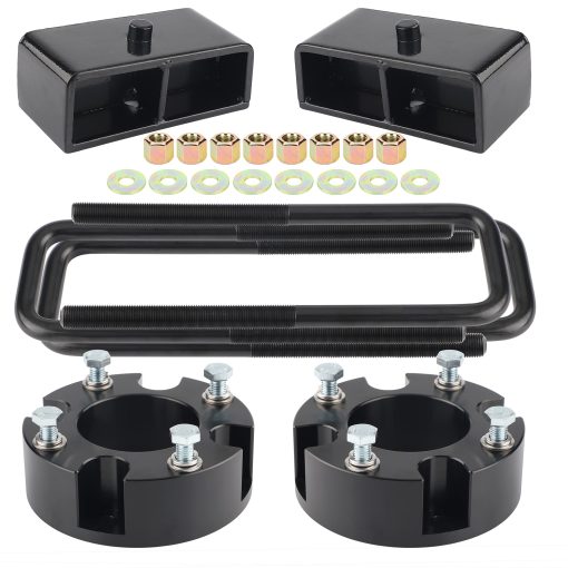 Kits de Elevacion Delanteros de 3" y Traseros de 2" para Tundra 2007-2024, Espaciadores de 3 pulgadas para Amortiguadores Delanteros y Bloques de levantamiento de 2 pulgadas para Tundra 2007-2024 2WD 4WD