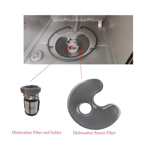 Filtro de Pantalla para Lavavajillas Sustitucion de Filtro para Lavavajillas Sam-sung Modelo DW80R2031-Kitchen Aid Partes para Lavavajillas-Filtro de Rejilla Pequena de Acero Inoxidable - Imagen 3