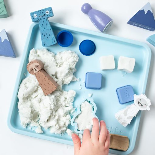 Slumberkins Kinspiration Kit - Mindfulness with Yeti, Incluye Tarjetas de Actividades, Juego y Libro 'El Mejor Dia de Nieve de Yeti' - Fomenta la Atencion Plena y el Juego Sensorial - Imagen 6