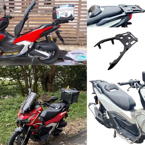 Estanteria de Almacenamiento Trasera para Motocicleta para H-onda ADV160 ADV 160 ADV-160 2023 2024, Bandeja Extendida de Aluminio para Caja Superior del Tronco con Soporte de Portaequipajes Trasero para Carga de Silla de Montar (No.2) - Imagen 3