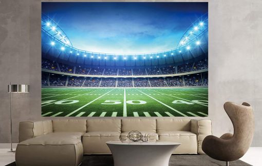 Fondo de Fotografia de Campo de Futbol con Tematica de Campo de Futbol y Auditorio 10x8FT - Imagen 2