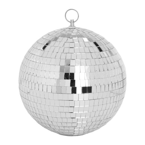 Bola de espejos de 8 pulgadas Reflectante para luces de baile Disco con Anillo de suspension para DJ Club Party, Decoracion del hogar, Reunion familiar Escenario en Vivo (8 pulgadas, Plata)