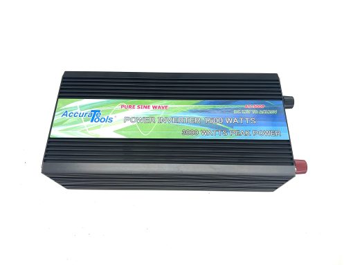 Inversor de Corriente de Onda Sinusoidal Pura de 1500W con Medidor LED de Voltaje de Entrada y Potencia de Salida, Ideal para Coche, Furgoneta y Sistema Solar - Imagen 2
