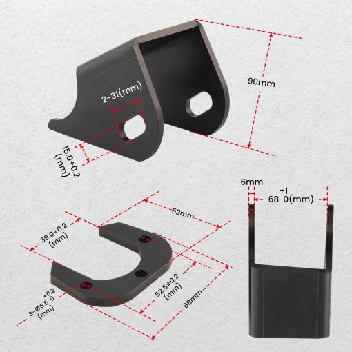 Bracket de Soporte de Brazo de Control Inferior Delantero maXpeedingrods, Soporte Lateral de Eje, para Jeep TJ Wrangler, Rubicon y Unlimited 1997-2006, para XJ Cherokee 1984-2001, para ZJ Grand Cherokee MJ Comanche 1986-1992 - Imagen 4