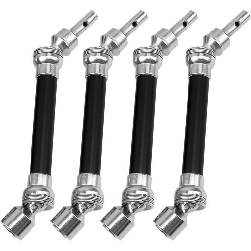 4Pcs ShareGoo Eje de Transmision Delantero Trasero CVD con Adaptador Hexagonal Compatible con 1/8 Arrma Typhon 4x4 3s BLX y Typhon 550 Mega Piezas de Actualizacion para Coche RC (Negro) - Imagen 5