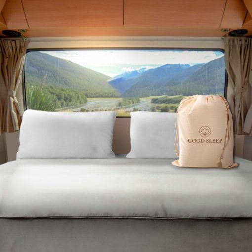 Juego de Sabanas de Lujo Blancas RV King 600 TC 72 x 80, 100% Algodon Egipcio, Juego de 4 Sabanas para Cama de RV, Sabanas de Camping Ultra Suaves para Colchon de RV, Sabanas con Bolsillo Profundo de 16" para Cama de RV