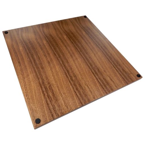 Tablero de ajedrez Kratos de madera de nogal incrustado, grande 15 x 15 pulgadas, solo tablero - Imagen 3