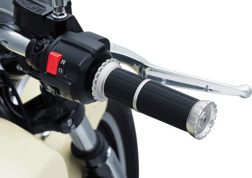Kuryakyn 3588 Accesorio para Manillar de Motocicleta: Puños Riot para Indian Motorcycles 2015-19, Plateados, 1 Par - Imagen 2