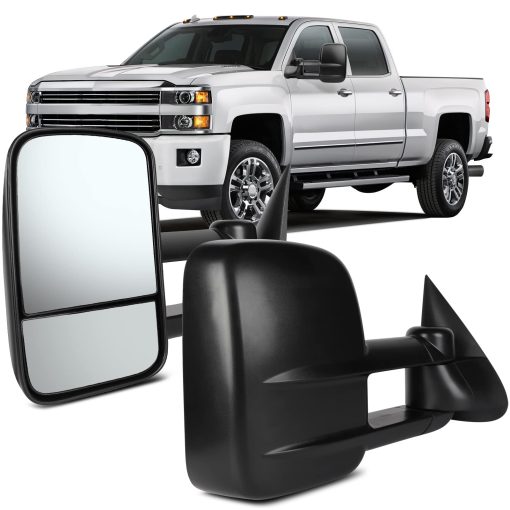 Espejos de remolque manuales de vista lateral telescopicos para Chevy/GMC CK 1500 2500 3500 1988-1998 (Izquierda + Derecha)