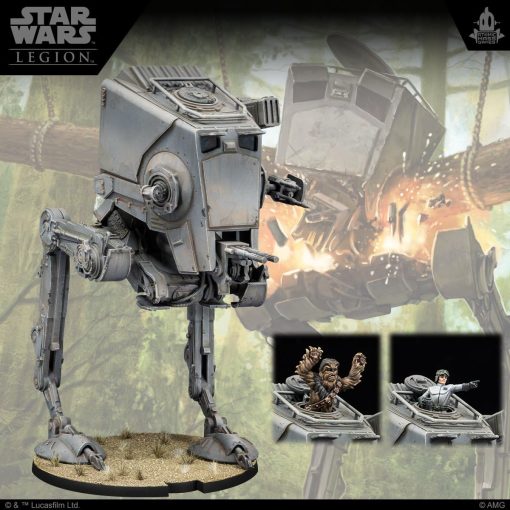 Expansion de la Unidad Walker AT-ST de Atomic Mass Games Star Wars: Legion - ¡Potencia de Fuego Mejorada! Juego de Miniaturas de Mesa, Juego de Estrategia para Niños y Adultos, Mayores de 14 años, 2 Jugadores, 3 Horas de Juego, Fabricado - Imagen 4