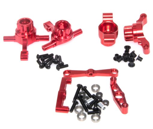 Piezas para Tamiya TT02 Set Completo de Actualizacion de Metal Compatible con Coche RC Tamiya TT-02 (Rojo) - Imagen 2