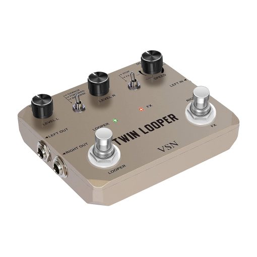Pedal de Loop VSN, Pedales de Loop de Guitarra Estereo, Pedal de Efectos de Guitarra Loop Station Multi-funcion 11 Tipos de Reproduccion con 10 Minutos de Tiempo de Loop, Efectos de Guitarra 44.1kHz/24Bit - Imagen 8