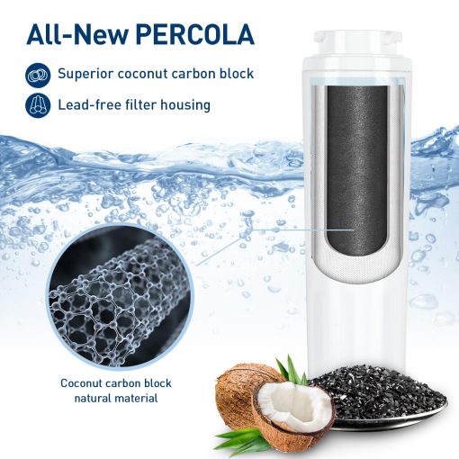 Filtro de Agua PERCOLA 9084, Certificado NSF 42, 53 y 401, Repuesto de Filtro para Kenmore 9084, 469084, 9006, 46-9006, 9005, 469005, 9992, 469992, 469992P (Paquete de 3) - Imagen 4