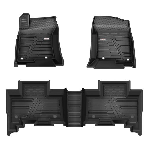 Tapetes para Auto Compatibles con 2013-2021 4Runner & 2014-2021 GX460, Ajuste Personalizado Negro TPE Proteccion Integral para Asientos Delanteros y Traseros