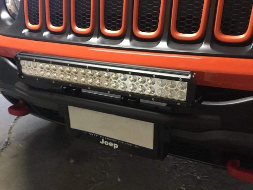 Barra de luces LED SKYWORLD, 20 pulgadas 126W Spot Flood Combo Beam con soporte de montaje para placa de matricula para camion coche ATV SUV 4X4 barco - Imagen 8