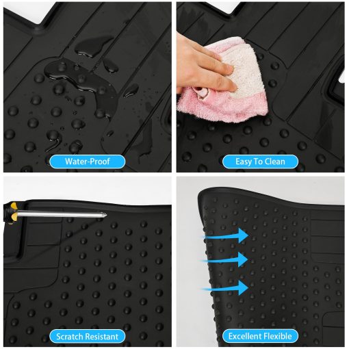 Tapetes de auto personalizados Lwope para Mini Cooper Countryman F60 2017-2023 Negro Proteccion en todas las estaciones Resistentes de Goma para Pisos de Automoviles - Imagen 6
