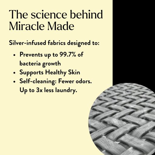 Juego de sabanas Miracle Made? Luxe Cooling ?Stone,Split King? 4 Piezas con Infusion de Plata, 300 Hilos, Termorregulacion Miracle Clean & Cool ? Tejido de Eucalipto Ultra-Transpirable para Piel Sensible - Imagen 3