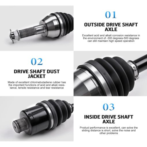 Eje de transmision CV de eje trasero izquierdo y derecho KLV compatible con Polaris Sportsman 400/500/600/700/800 MV7 2003 2004 2005 1380240 1380197 - Imagen 5
