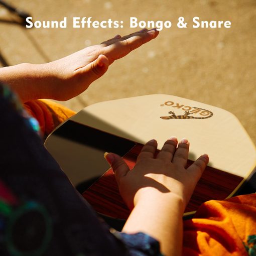 Cajon GECKO, Tambor Portatil con Bolsa de Almacenamiento, Instrumento de Percusion Original, Bongo y Snare, GARANTiA DE 2 AnOS (Nuevo Modelo) - Imagen 4